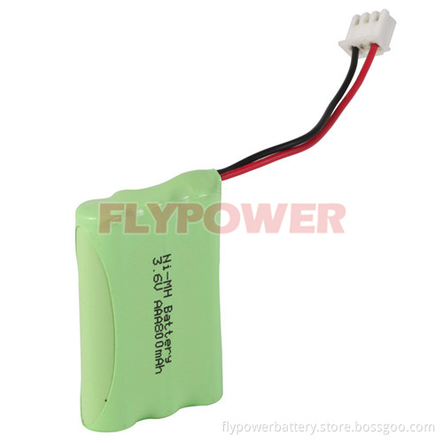 3.6V AAA800mAh Ni-MH Rechargeable Battery Pack (3S of FH-AAA800)